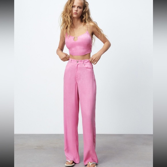 Zara Pink Two Piece Set - Picture 2 of 7
